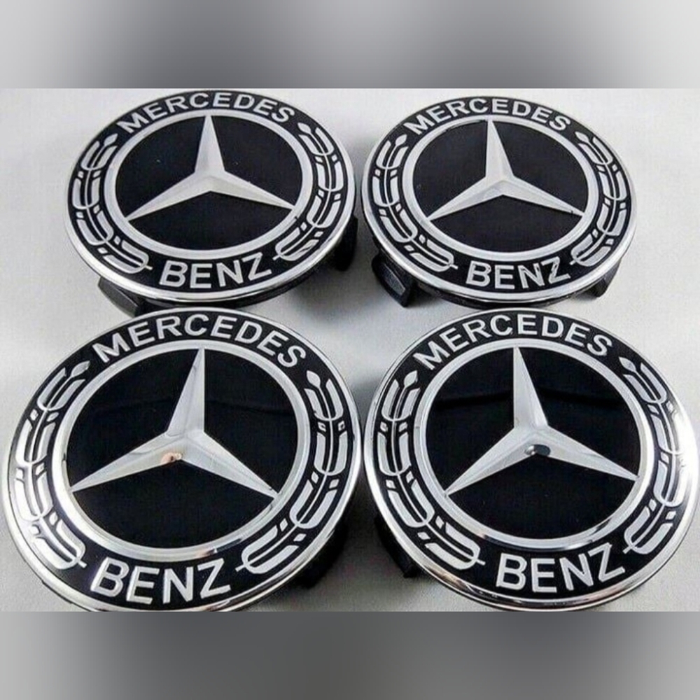 Brand new4 Mercedes Benz AMG 75mm rim center caps